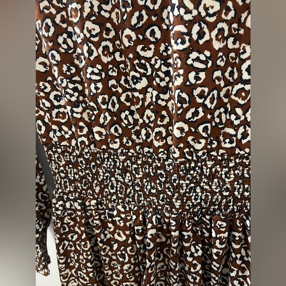 NWT Mauve Animal Print Midi Dress - Picture 2 of 7
